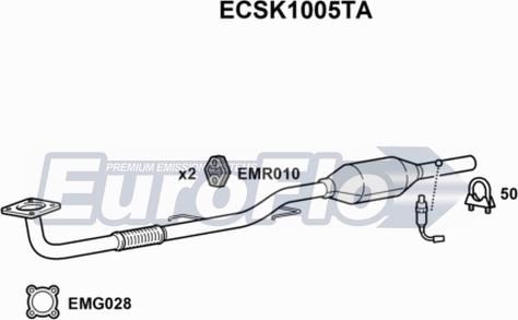 EuroFlo ECSK1005TA - Katalitik çevirici furqanavto.az