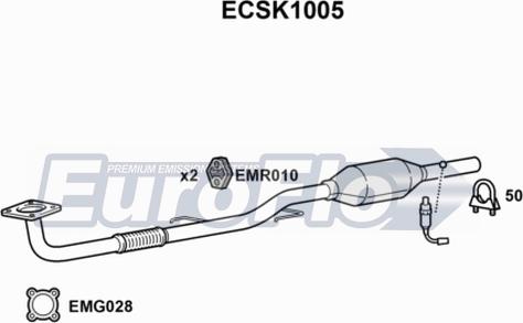 EuroFlo ECSK1005 - Katalitik çevirici furqanavto.az