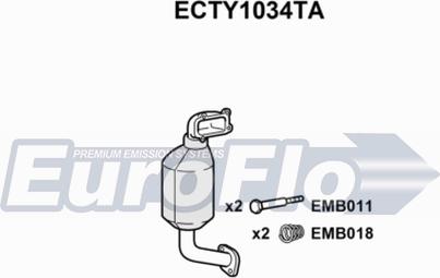 EuroFlo ECTY1034TA - Katalitik çevirici furqanavto.az