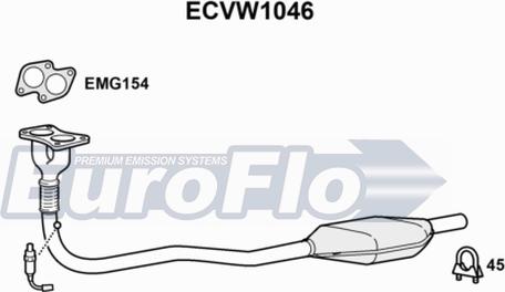 EuroFlo ECVW1046 - Katalitik çevirici furqanavto.az