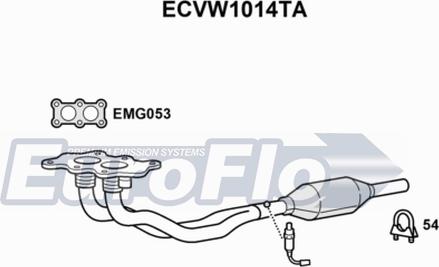 EuroFlo ECVW1014TA - Katalitik çevirici furqanavto.az