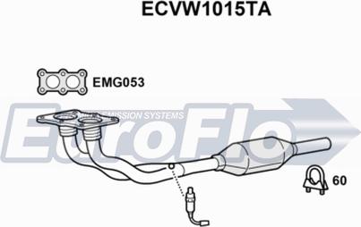 EuroFlo ECVW1015TA - Katalitik çevirici furqanavto.az