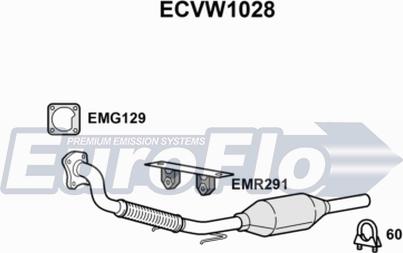 EuroFlo ECVW1028 - Katalitik çevirici furqanavto.az