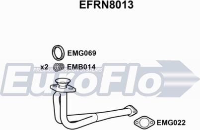 EuroFlo EFRN8013 - Egzoz borusu furqanavto.az