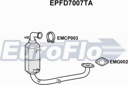 EuroFlo EPFD7007TA - Tüs / Hissəcik filtri, egzoz sistemi furqanavto.az