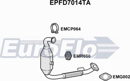 EuroFlo EPFD7014TA - Tüs / Hissəcik filtri, egzoz sistemi furqanavto.az
