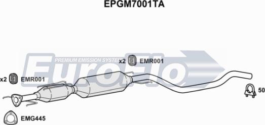 EuroFlo EPGM7001TA - Tüs / Hissəcik filtri, egzoz sistemi furqanavto.az