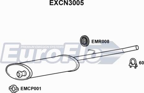 EuroFlo EXCN3005 - Orta Səsboğucu furqanavto.az