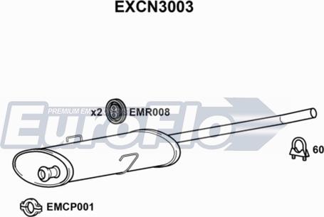 EuroFlo EXCN3003 - Orta Səsboğucu furqanavto.az