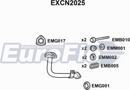 EuroFlo EXCN2025 - Egzoz borusu furqanavto.az