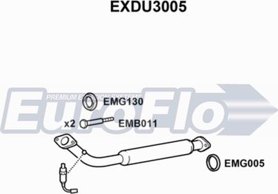 EuroFlo EXDU3005 - Orta Səsboğucu furqanavto.az