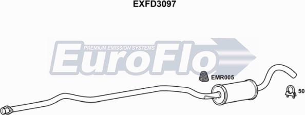 EuroFlo EXFD3097 - Orta Səsboğucu furqanavto.az