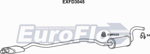 EuroFlo EXFD3045 - Orta Səsboğucu furqanavto.az
