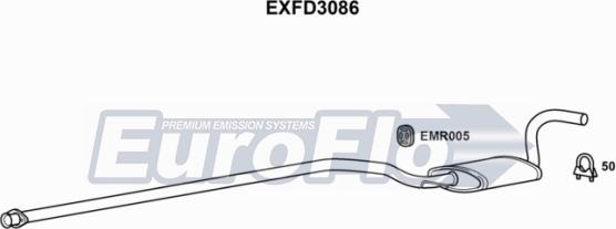 EuroFlo EXFD3086 - Orta Səsboğucu furqanavto.az