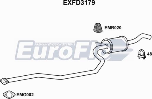 EuroFlo EXFD3179 - Orta Səsboğucu furqanavto.az