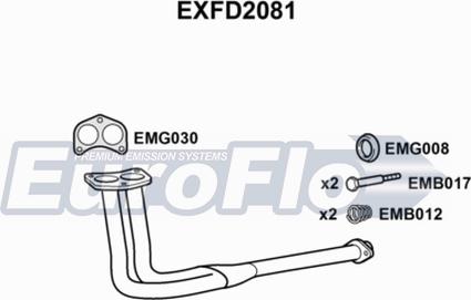 EuroFlo EXFD2081 - Egzoz borusu furqanavto.az