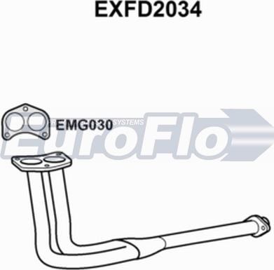 EuroFlo EXFD2034 - Egzoz borusu furqanavto.az