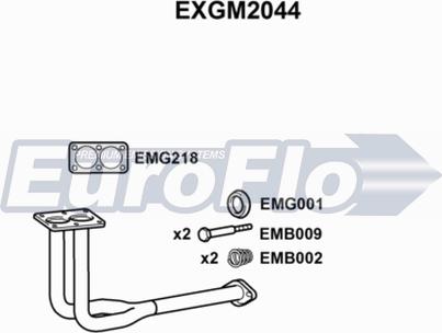EuroFlo EXGM2044 - Egzoz borusu furqanavto.az