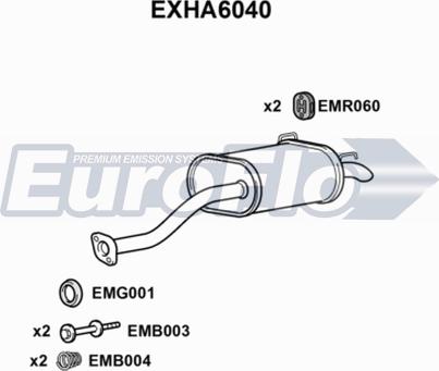 EuroFlo EXHA6040 - Son səsboğucu furqanavto.az