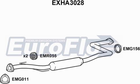 EuroFlo EXHA3028 - Orta Səsboğucu furqanavto.az