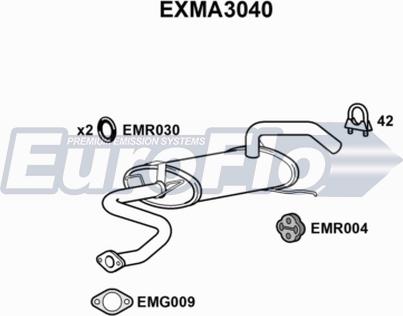 EuroFlo EXMA3040 - Orta Səsboğucu furqanavto.az