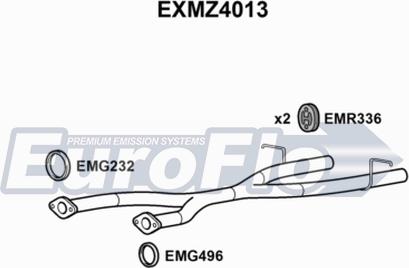 EuroFlo EXMZ4013 - Egzoz borusu furqanavto.az