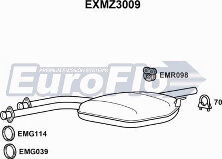 EuroFlo EXMZ3009 - Orta Səsboğucu furqanavto.az