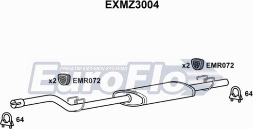 EuroFlo EXMZ3004 - Orta Səsboğucu furqanavto.az