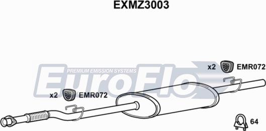 EuroFlo EXMZ3003 - Orta Səsboğucu furqanavto.az