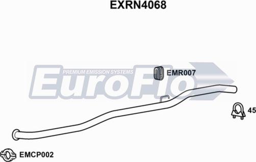 EuroFlo EXRN4068 - Egzoz borusu furqanavto.az