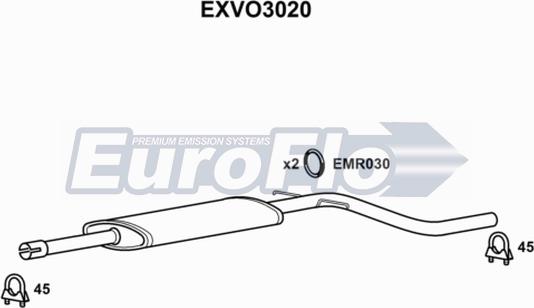 EuroFlo EXVO3020 - Orta Səsboğucu furqanavto.az