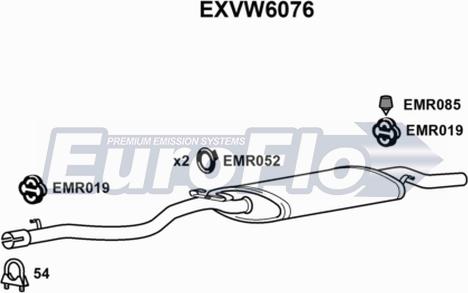 EuroFlo EXVW6076 - Son səsboğucu furqanavto.az