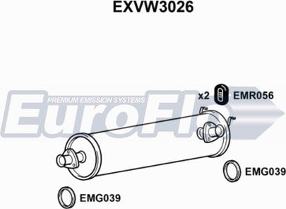 EuroFlo EXVW3026 - Orta Səsboğucu furqanavto.az