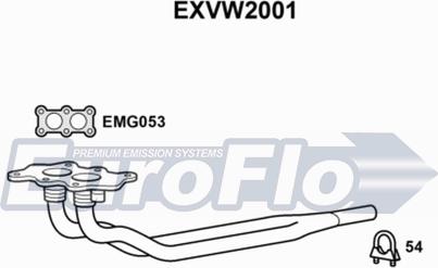 EuroFlo EXVW2001 - Egzoz borusu furqanavto.az