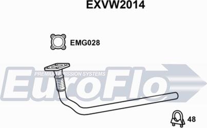 EuroFlo EXVW2014 - Egzoz borusu furqanavto.az