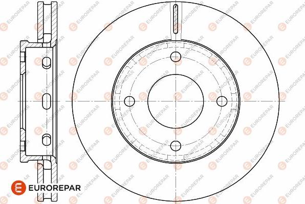 EUROREPAR 1642758080 - Əyləc Diski furqanavto.az