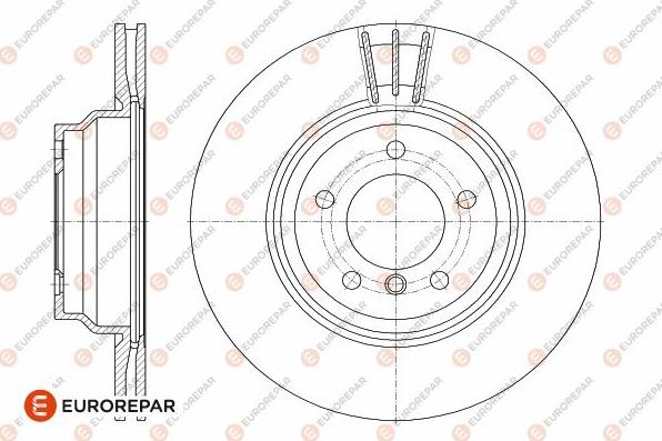 EUROREPAR 1642761080 - Əyləc Diski furqanavto.az