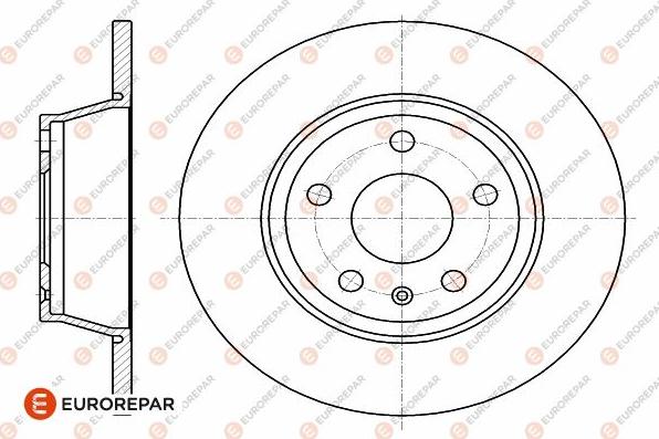 EUROREPAR 1642770180 - Əyləc Diski furqanavto.az