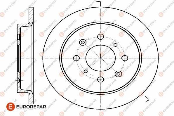 EUROREPAR 1642772480 - Əyləc Diski furqanavto.az