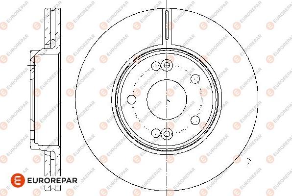 EUROREPAR 1667859080 - Əyləc Diski furqanavto.az