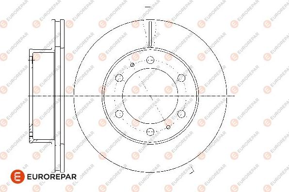 EUROREPAR 1667856580 - Əyləc Diski furqanavto.az