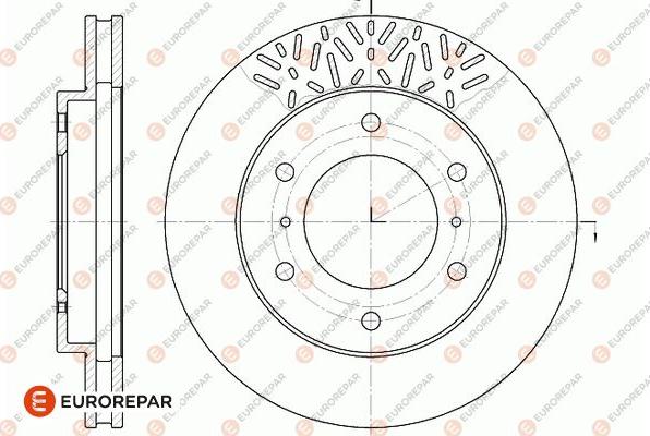 EUROREPAR 1667856680 - Əyləc Diski furqanavto.az