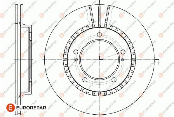 EUROREPAR 1667850480 - Əyləc Diski furqanavto.az