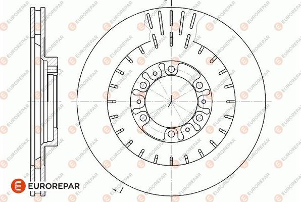 EUROREPAR 1667850880 - Əyləc Diski furqanavto.az