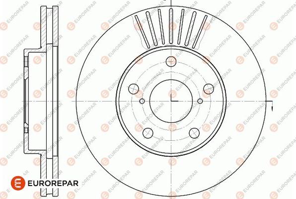 EUROREPAR 1667858080 - Əyləc Diski furqanavto.az