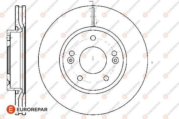 EUROREPAR 1667853680 - Əyləc Diski furqanavto.az