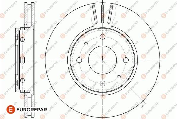 EUROREPAR 1667857980 - Əyləc Diski furqanavto.az