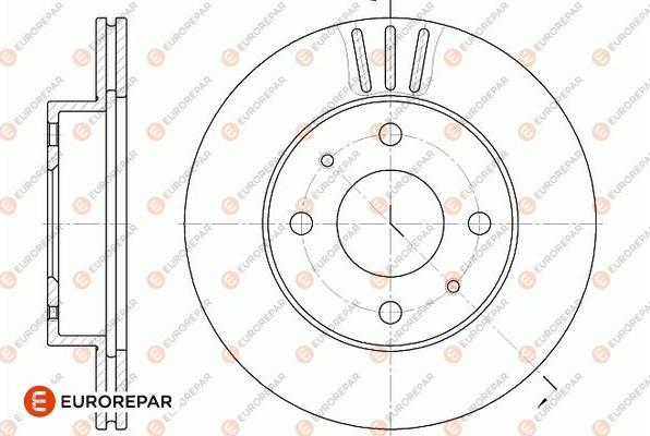 EUROREPAR 1667869380 - Əyləc Diski furqanavto.az