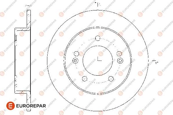 EUROREPAR 1667865780 - Əyləc Diski furqanavto.az