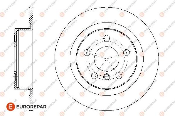 EUROREPAR 1667866280 - Əyləc Diski furqanavto.az